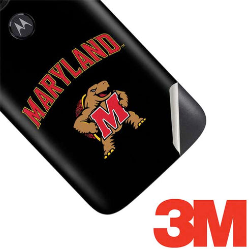 University of Maryland Collegiate Text Moto E5 Play Skin