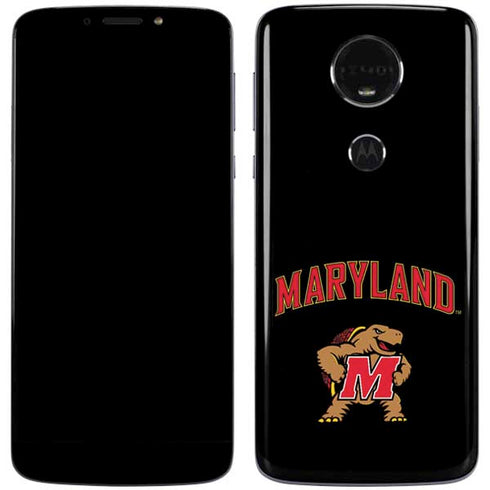 University of Maryland Collegiate Text Moto E5 Plus Skin