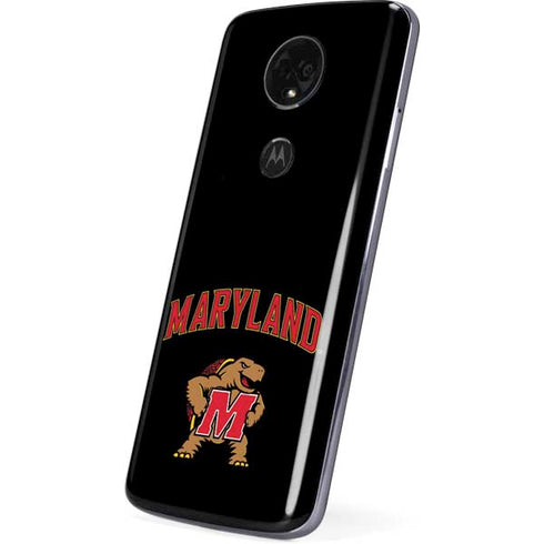 University of Maryland Collegiate Text Moto E5 Plus Skin