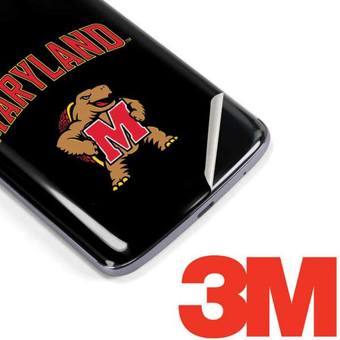 University of Maryland Collegiate Text Moto E5 Plus Skin