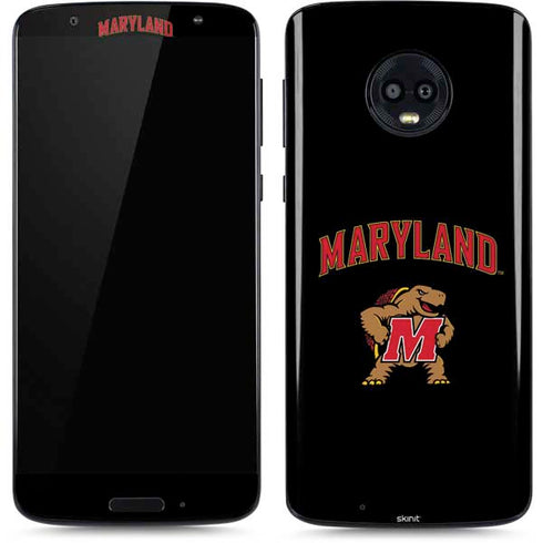 University of Maryland Collegiate Text Moto G6 Skin