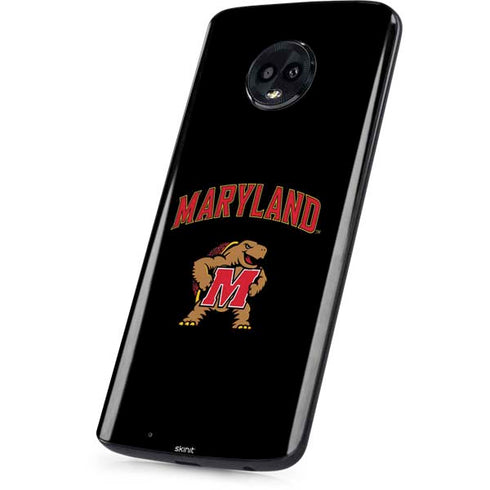 University of Maryland Collegiate Text Moto G6 Skin