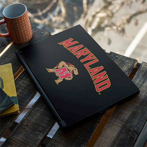 University of Maryland Collegiate Text MSI GS65 Stealth Laptop Skin