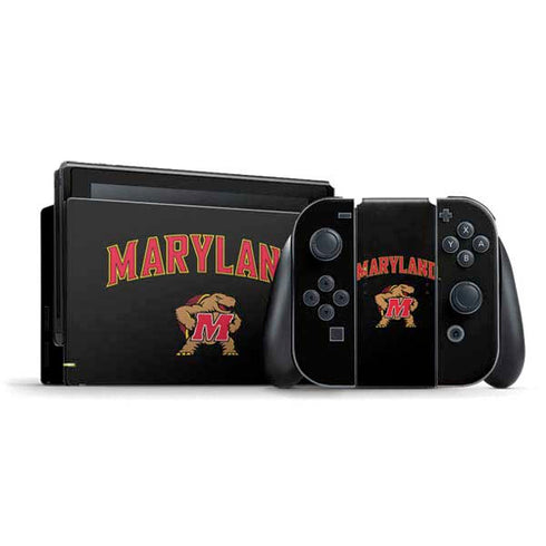 University of Maryland Collegiate Text Nintendo Switch Bundle Skin