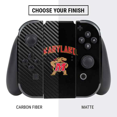 University of Maryland Collegiate Text Nintendo Switch Bundle Skin