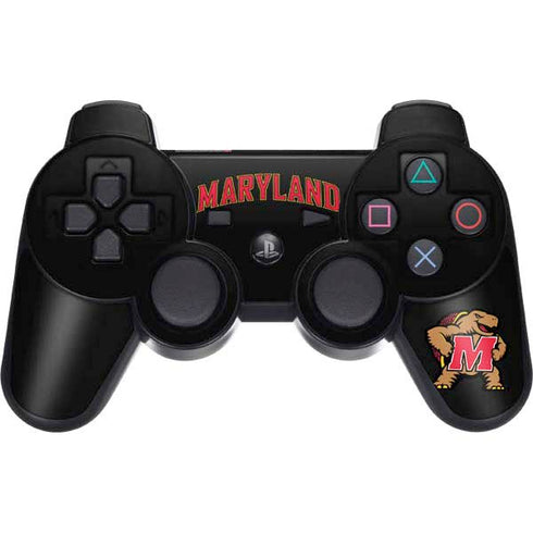 University of Maryland Collegiate Text PS3 Dual Shock wireless controller Skin