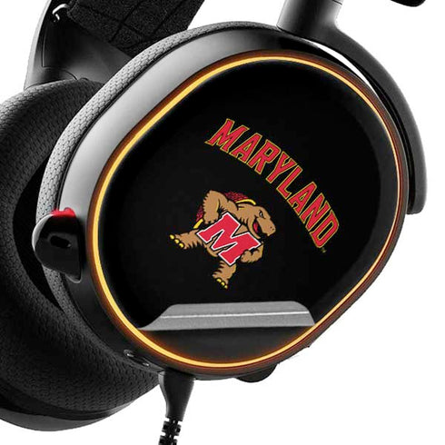 University of Maryland Collegiate Text SteelSeries Arctis 3 Skin