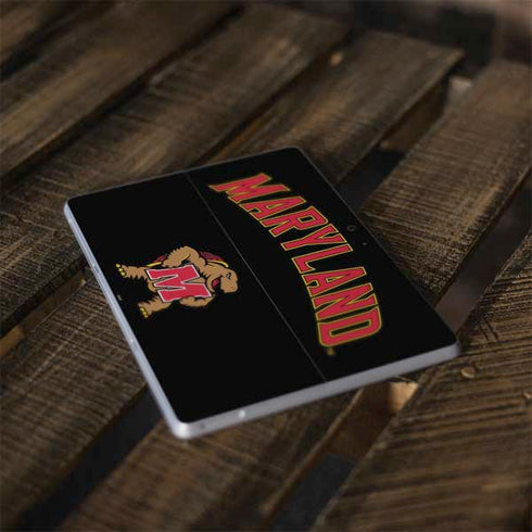 University of Maryland Collegiate Text Surface Go Skin