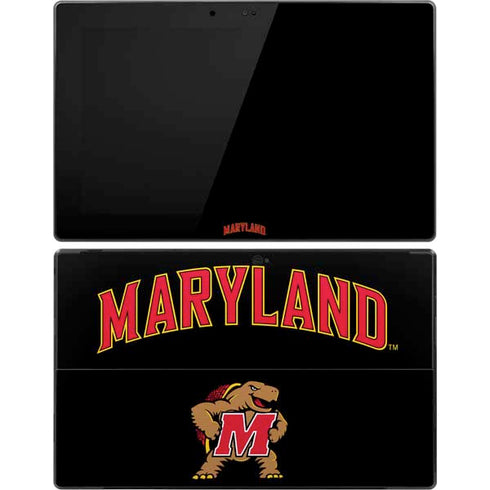 University of Maryland Collegiate Text Surface Pro Tablet Skin