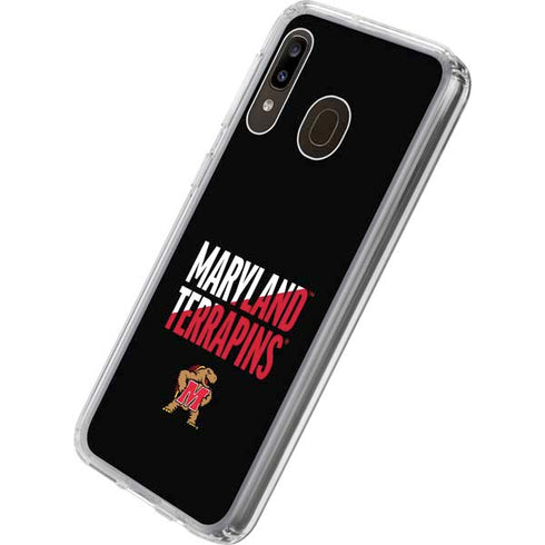 University of Maryland Terrapins Athletic Marks Galaxy A20 Clear Case
