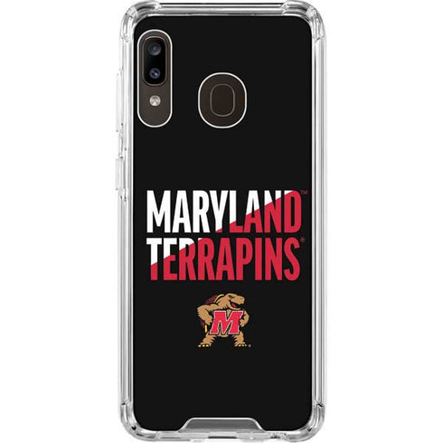 University of Maryland Terrapins Athletic Marks Galaxy A30 Clear Case