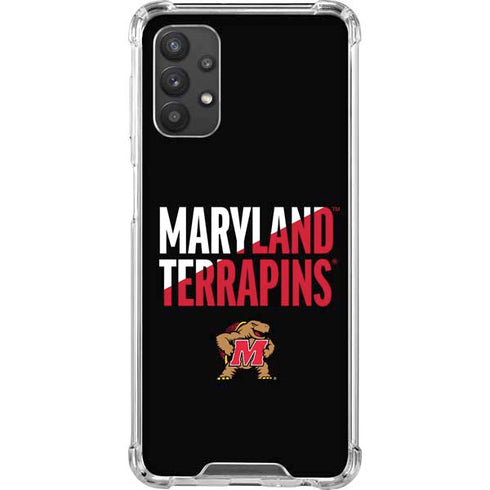 University of Maryland Terrapins Athletic Marks Galaxy A32 5G Clear Case