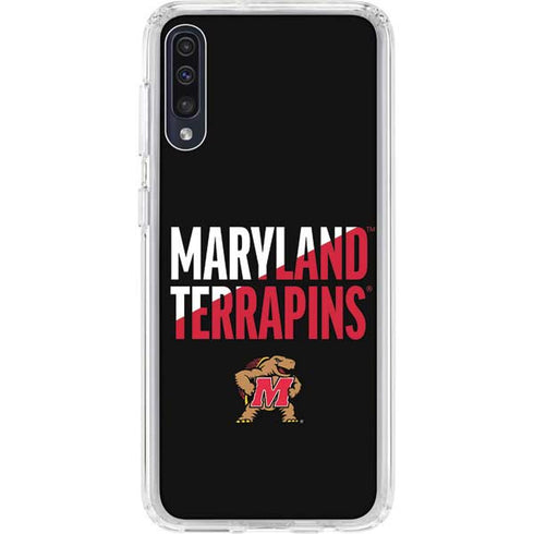 University of Maryland Terrapins Athletic Marks Galaxy A50 Clear Case