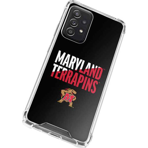 University of Maryland Terrapins Athletic Marks Galaxy A52 5G Clear Case