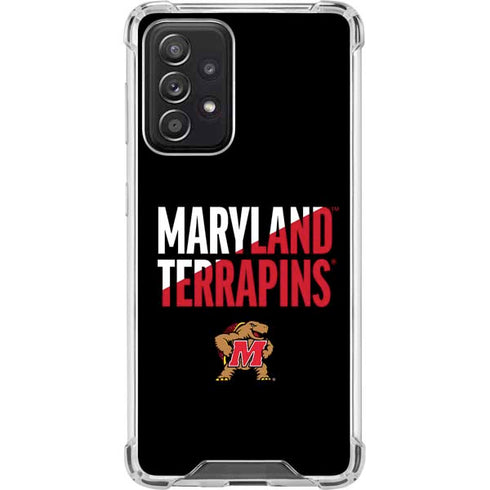 University of Maryland Terrapins Athletic Marks Galaxy A52 5G Clear Case