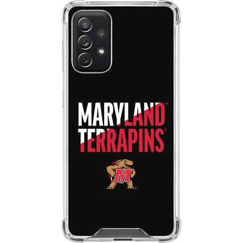 University of Maryland Terrapins Athletic Marks Galaxy A72 5G Clear Case