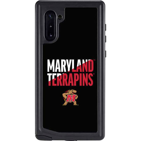 University of Maryland Terrapins Athletic Marks Galaxy Note 10 Waterproof Case