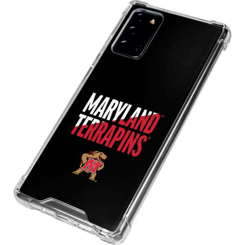 University of Maryland Terrapins Athletic Marks Galaxy Note20 5G Clear Case