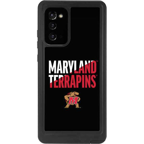 University of Maryland Terrapins Athletic Marks Galaxy Note20 5G Waterproof Case