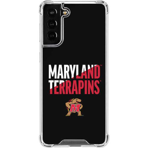 University of Maryland Terrapins Athletic Marks Galaxy S21 FE Clear Case