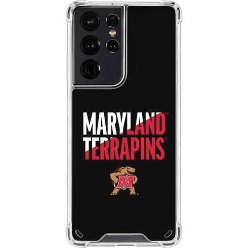 University of Maryland Terrapins Athletic Marks Galaxy S21 Ultra 5G Clear Case