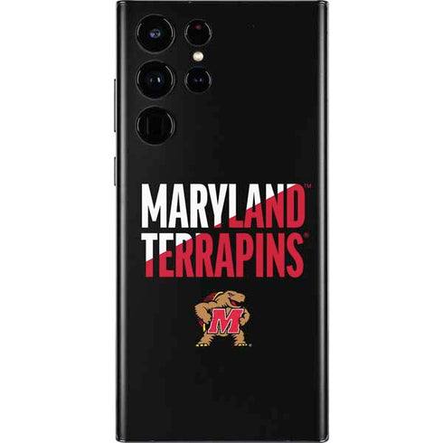 University of Maryland Terrapins Athletic Marks Galaxy S22 Ultra Skin