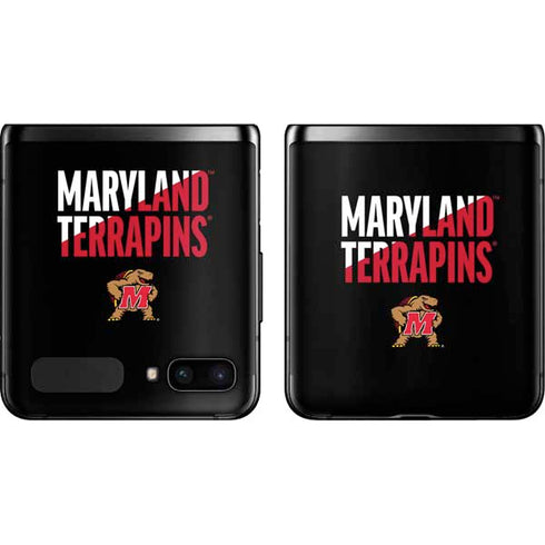 University of Maryland Terrapins Athletic Marks Galaxy Z Flip Skin