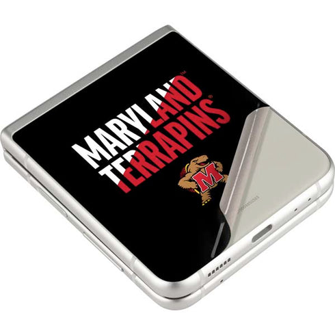 University of Maryland Terrapins Athletic Marks Galaxy Z Flip3 5G Skin