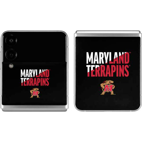 University of Maryland Terrapins Athletic Marks Galaxy Z Flip4 5G Skin