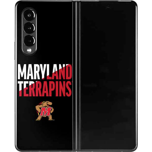 University of Maryland Terrapins Athletic Marks Galaxy Z Fold3 5G Skin