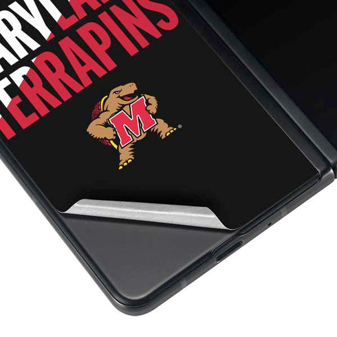 University of Maryland Terrapins Athletic Marks Galaxy Z Fold3 5G Skin