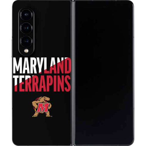 University of Maryland Terrapins Athletic Marks Galaxy Z Fold4 5G Skin
