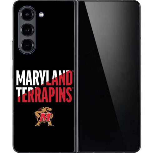 University of Maryland Terrapins Athletic Marks Galaxy Z Fold5 5G Skin