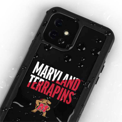 University of Maryland Terrapins Athletic Marks iPhone 12 Mini Waterproof Case
