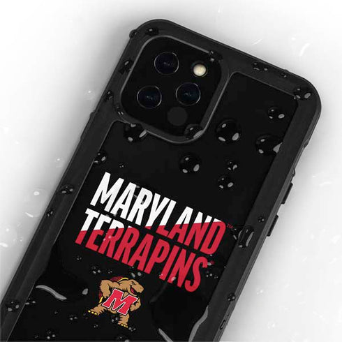 University of Maryland Terrapins Athletic Marks iPhone 12 Pro Max Waterproof Case