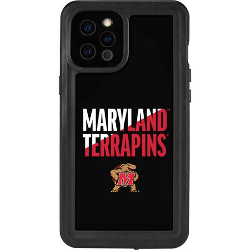 University of Maryland Terrapins Athletic Marks iPhone 12 Pro Max Waterproof Case