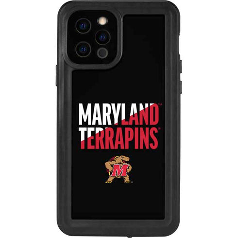 University of Maryland Terrapins Athletic Marks iPhone 12 Pro Waterproof Case