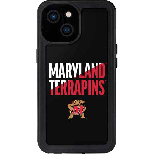 University of Maryland Terrapins Athletic Marks iPhone 13 Mini Waterproof Case