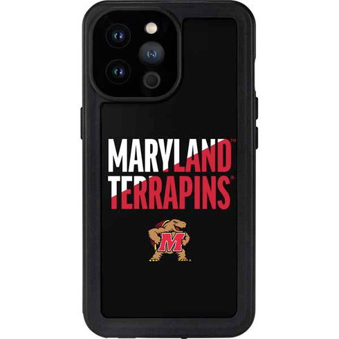 University of Maryland Terrapins Athletic Marks iPhone 14 Pro Max Waterproof Case
