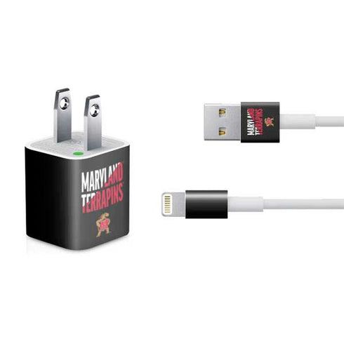 University of Maryland Terrapins Athletic Marks iPhone Charger (5W USB) Skin