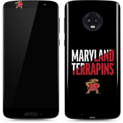 University of Maryland Terrapins Athletic Marks Moto G6 Skin