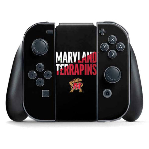 University of Maryland Terrapins Athletic Marks Nintendo Switch (2017-2021) Joy-Con Controller Skin