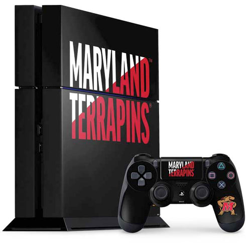 University of Maryland Terrapins Athletic Marks PS4 Console and Controller Bundle Skin