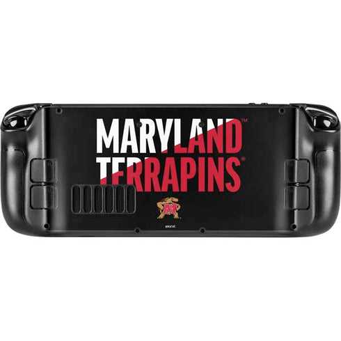 University of Maryland Terrapins Athletic Marks Steam Deck Handheld Gaming Computer Skin