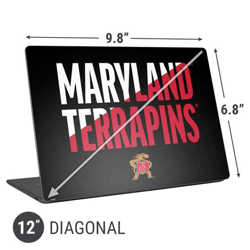 University of Maryland Terrapins Athletic Marks Universal Laptop 12in (9.8 x 6.8in) Skin