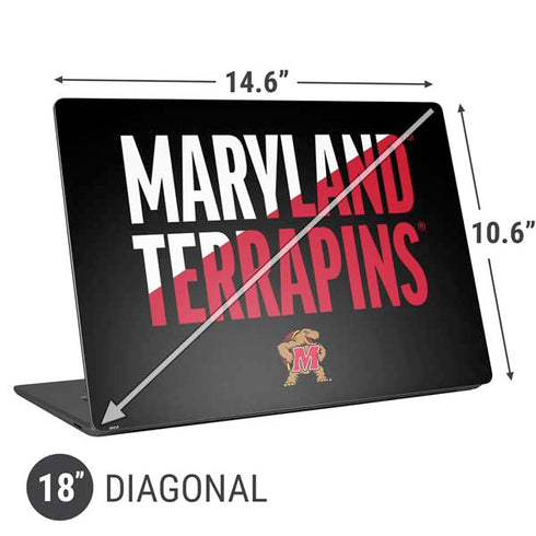 University of Maryland Terrapins Athletic Marks Universal Laptop 18in (14.6 x 10.6in) Skin