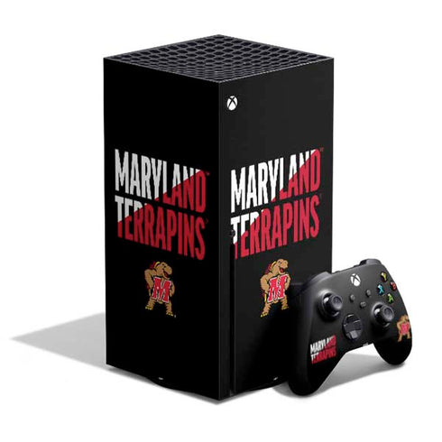 University of Maryland Terrapins Athletic Marks Xbox Series X Bundle Skin