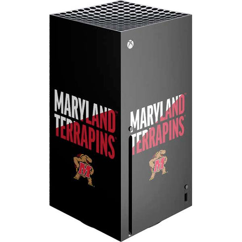 University of Maryland Terrapins Athletic Marks Xbox Series X Console Skin
