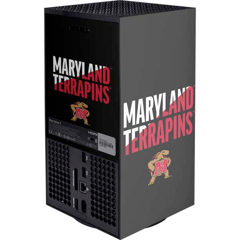University of Maryland Terrapins Athletic Marks Xbox Series X Console Skin