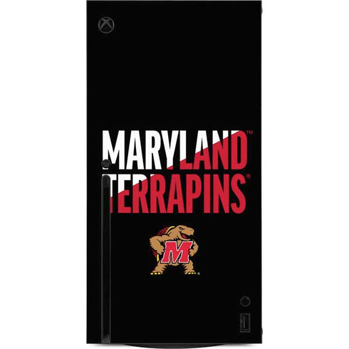 University of Maryland Terrapins Athletic Marks Xbox Series X Console Skin